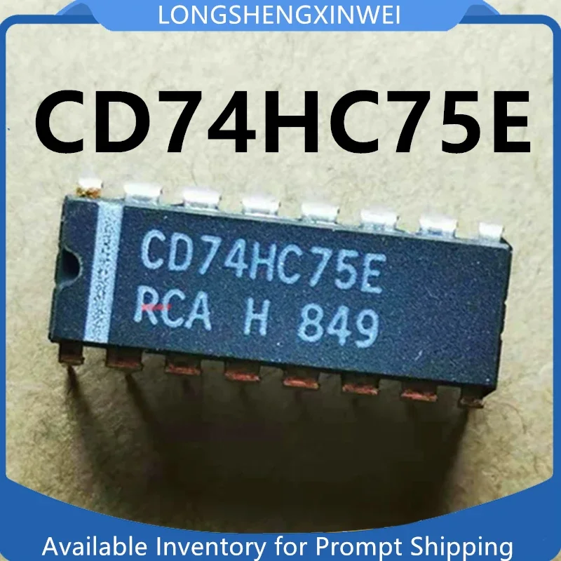1PCS New Original CD74HC75E 74HC75 DIP16 Direct-plug Two-bit Bistable Transparent Latch