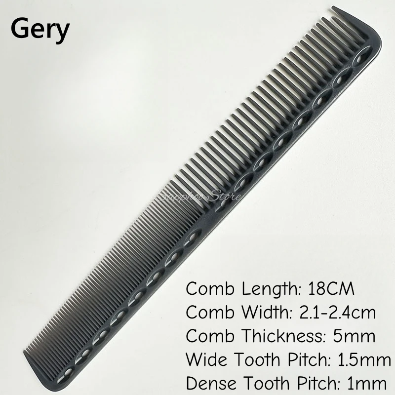 1PC 18cm Professionelle Friseur Haarschnitt Kamm Doppel Headed Anti Statische Hohe Temperatur Widerstand Salon Haar Styling Werkzeuge