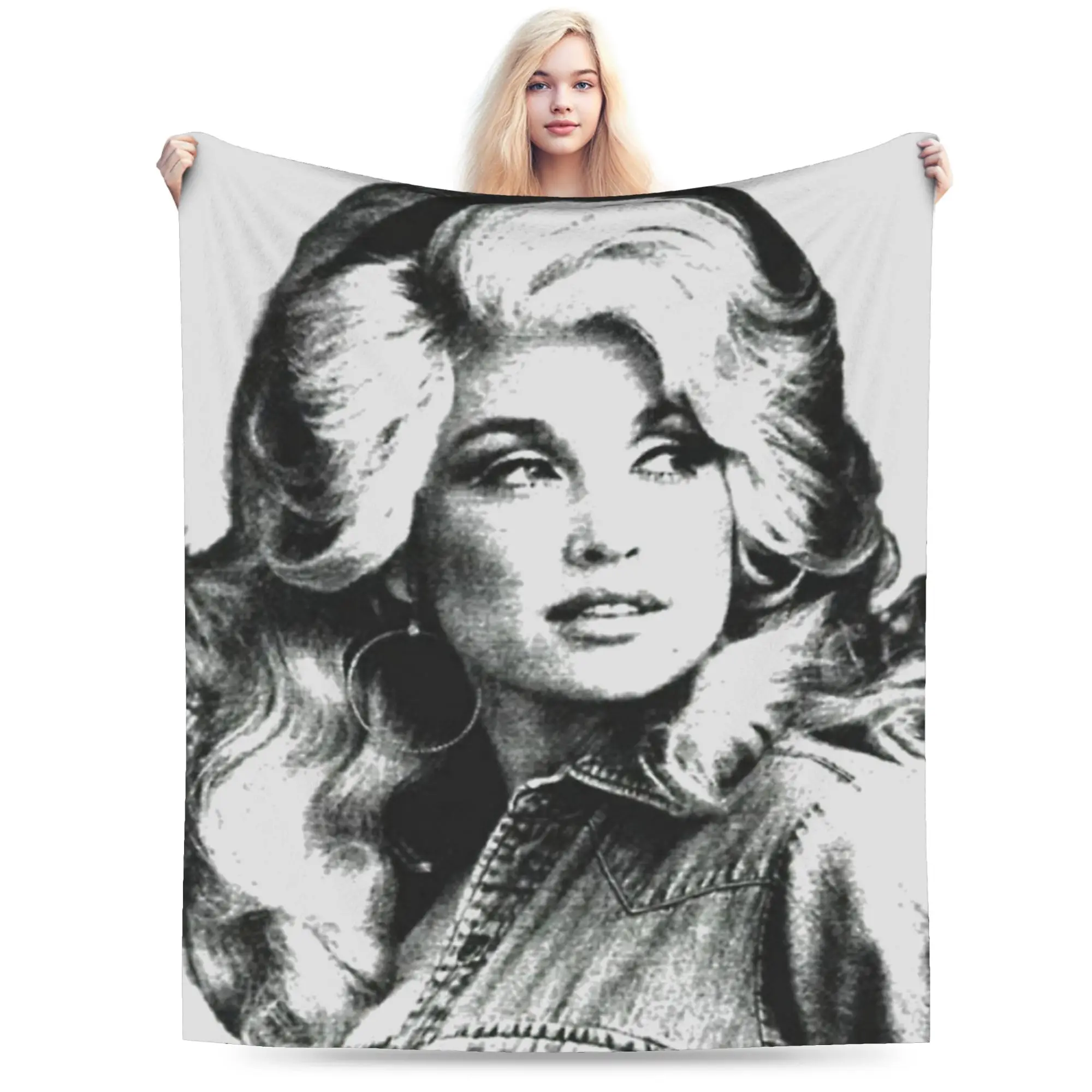 RIP Dolly Parton Accessories Blanket Lightweight Thin Velvet  Throw Blankets Relax Rug Piece