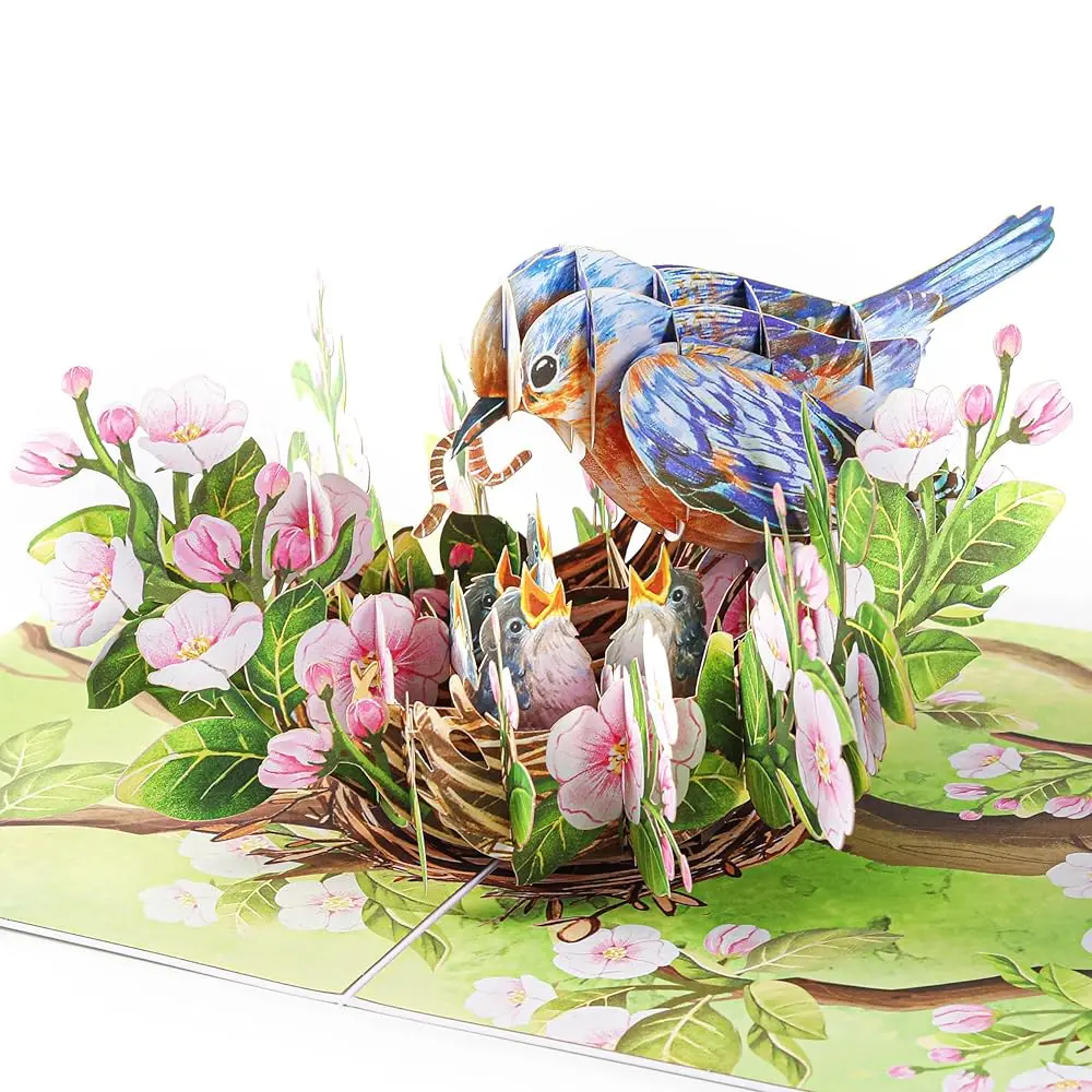

Открытка-сюрприз Blue Bird для мамы на День матери, поздравительная открытка на День рождения