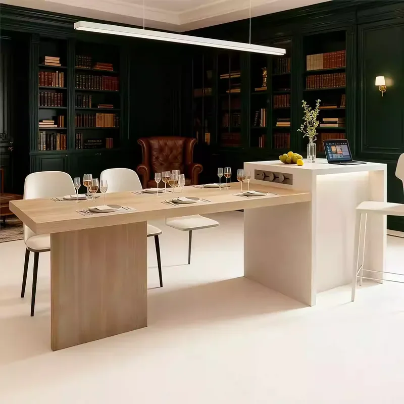 Cream Wind Island Dining Table Integrated Household Small Unit Slate Middle Guide Open Kitchen Restaurant Japanese Bar