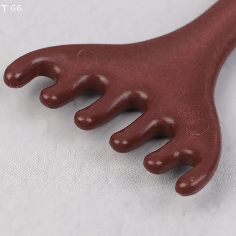 الرقبة الوجه رفع كشط مدلك خشب الصندل الطبيعي تدليك مشط ستة مخلب رئيس الوخز تدليك غوا شا أداة