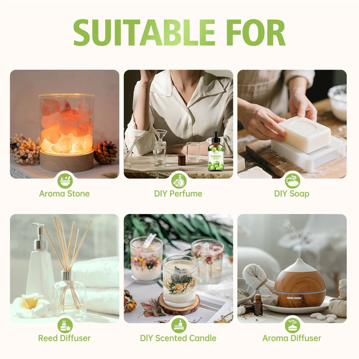 Minyak esensial Tamanu, aroma  - Essential Oil Diffuser Humidifier Combo ulasan dan harga