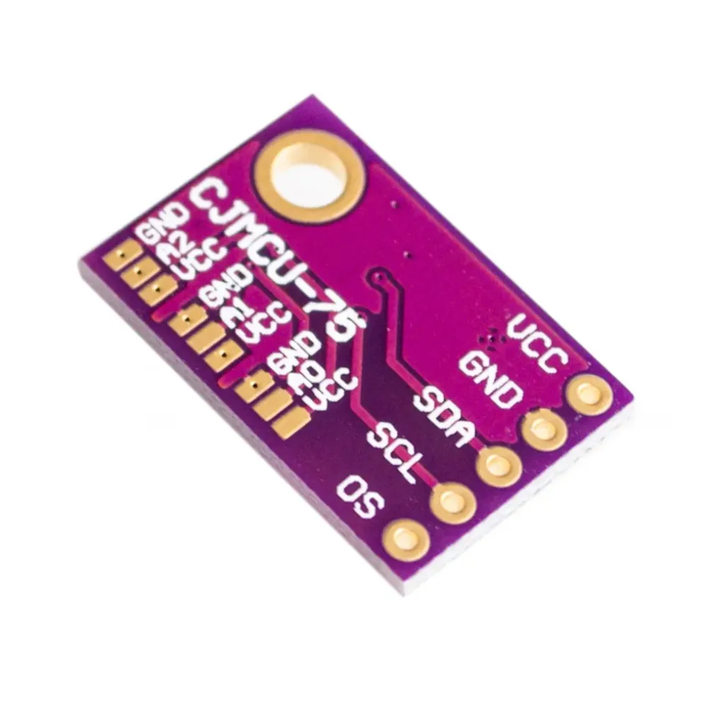 LM75 LM75A Temperature Sensor High-Speed I2C Interface High Precision Development Board Module for Temperature Measurement