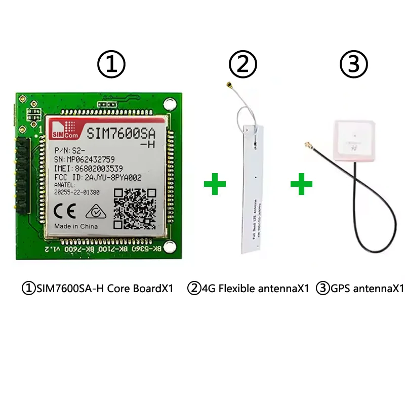 SIMCOM 4G LTE SIM7600SA-H CORE Board CAT4 Breakout Kit Supporting LTE-TDD/ LTE-FDD/HSPA+/GSM/GPRS/EDGE