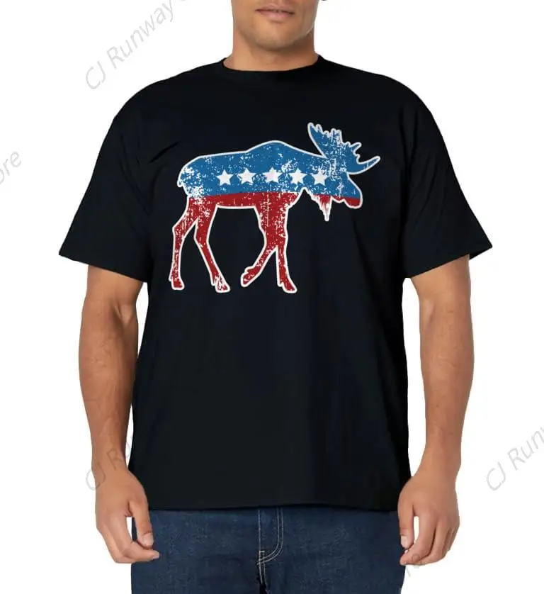 Theodore Roosevelt Teddy Political Bull Moose Party T-Shirt