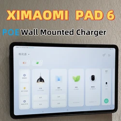 Magnetyczny uchwyt ścienny POE z etui ładującym do xiaomi pad 6s pro Ulepszone silne magnesy o mocy 18 W do szybkiego ładowania w ścianie emonita