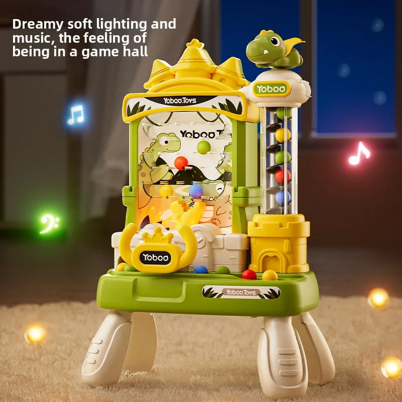 آلة التقاط الكرة الكهربائية للأطفال ألعاب تعليمية على شكل قلعة لسطح المكتب آلات ألعاب مضحكة للتفاعل بين الوالدين والطفل هدايا