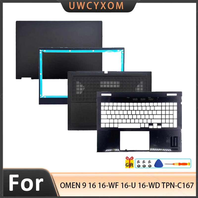 

Чехлы для ноутбуков OMEN 9 16 16-WF 16-U 16-WD TPN-C167, задняя крышка ЖК-дисплея/рамка/петли/подставка для рук/нижняя часть AP7IF000110