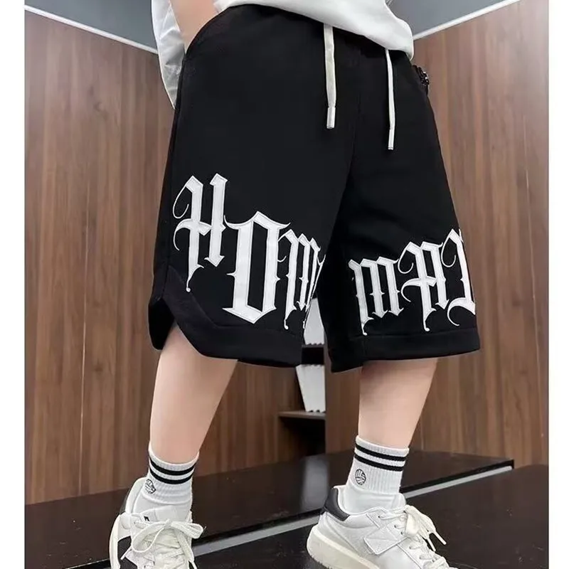 Boys Summer Pants Thin Pure Cotton Split Pants 2025 Summer New Children's Baby Korean Edition Work Shorts Trendy