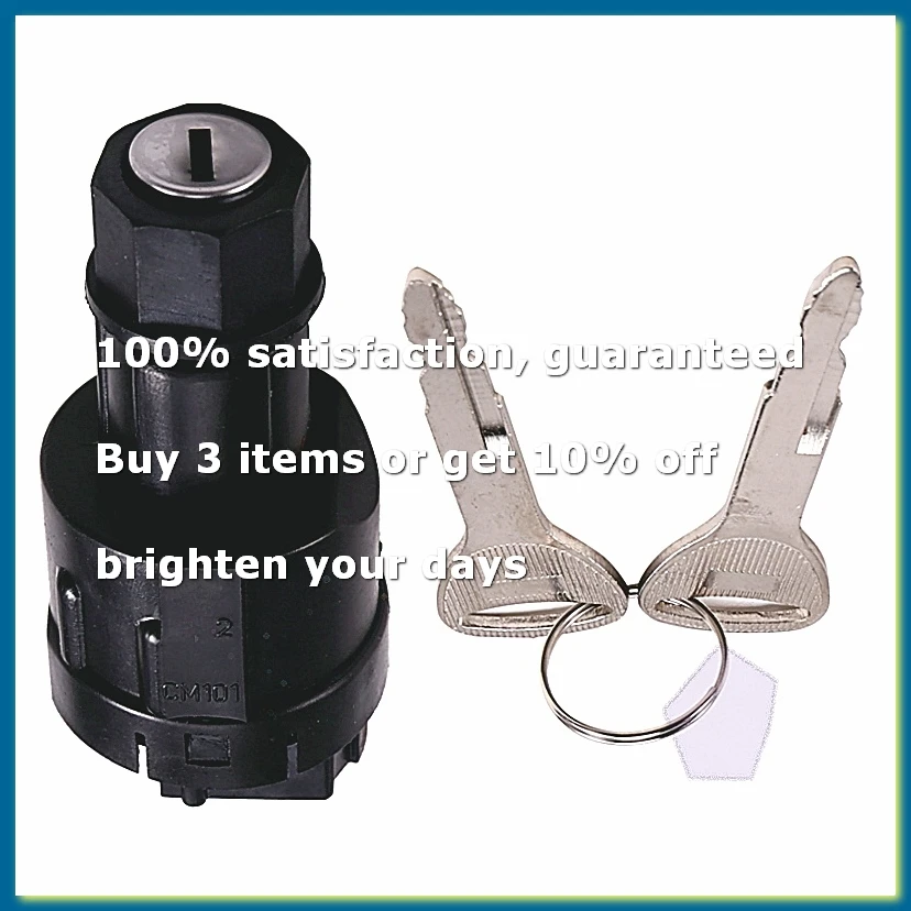 New Ignition Switch 57590-23342-71 4P with 2 Keys for Forklift Truck 30-8FG10 30-8FG25 30-8FG30