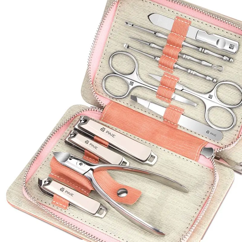 Practical Manicure Set Professional Stainless Steel Nail Clippers Scissors Kit Pedicure Care Tools Women Manicure & Pedicure Set