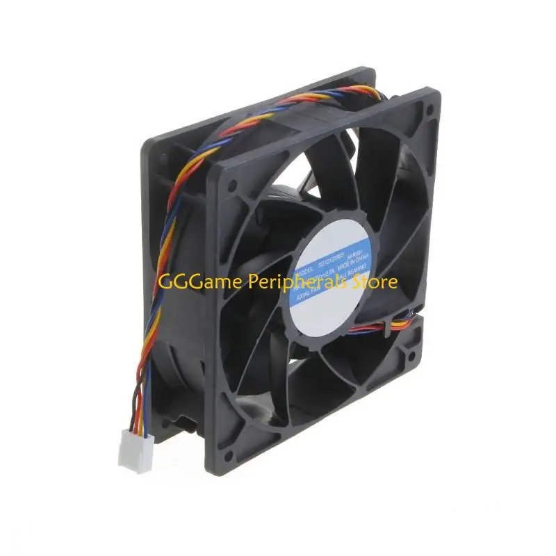 U55B SG121238BS CPU Cooling Fan 12x12x3.8cm 4 Pin 4 Wire PWM Automatic Temperature Control Server Cooler Dual Ball Bearing