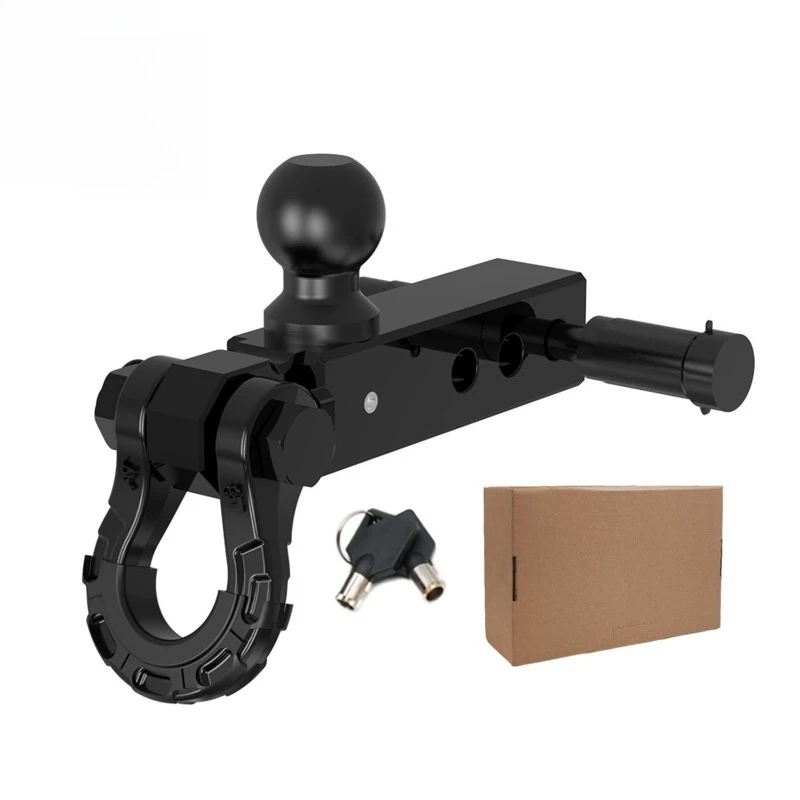 Direct supply aluminum alloy trailer hook and catch ball shackle trailer arm modified car RV accessories