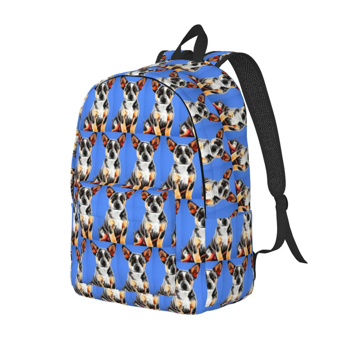 Cute Australian Cattle Dog Puppy Backpack Daypack Large Capacity Children BookBag School Bag Shoulder Bags for Boys Girls