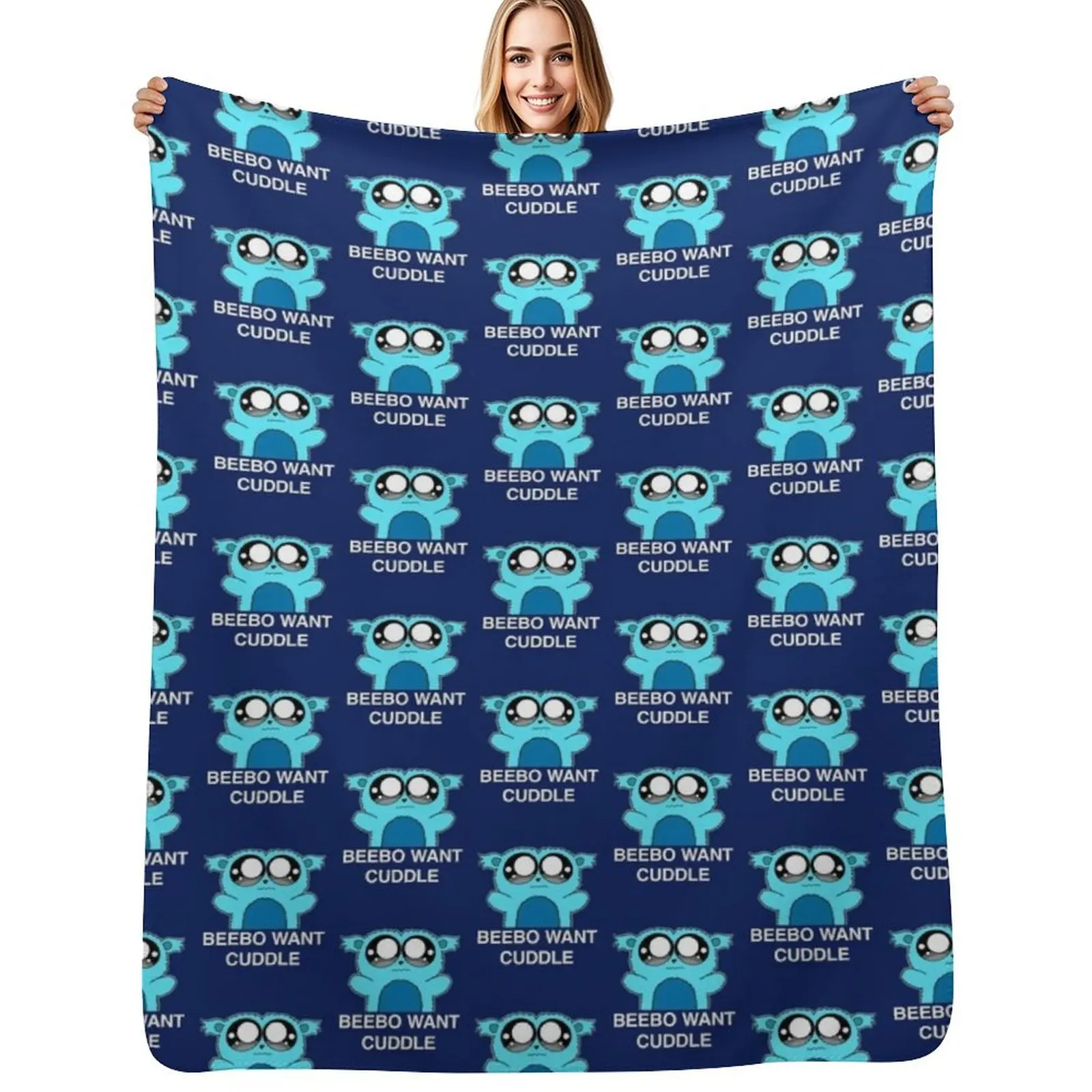 Beebo Want Cuddle Throw Blanket Soft Solid Color Blanket for Couch Bed