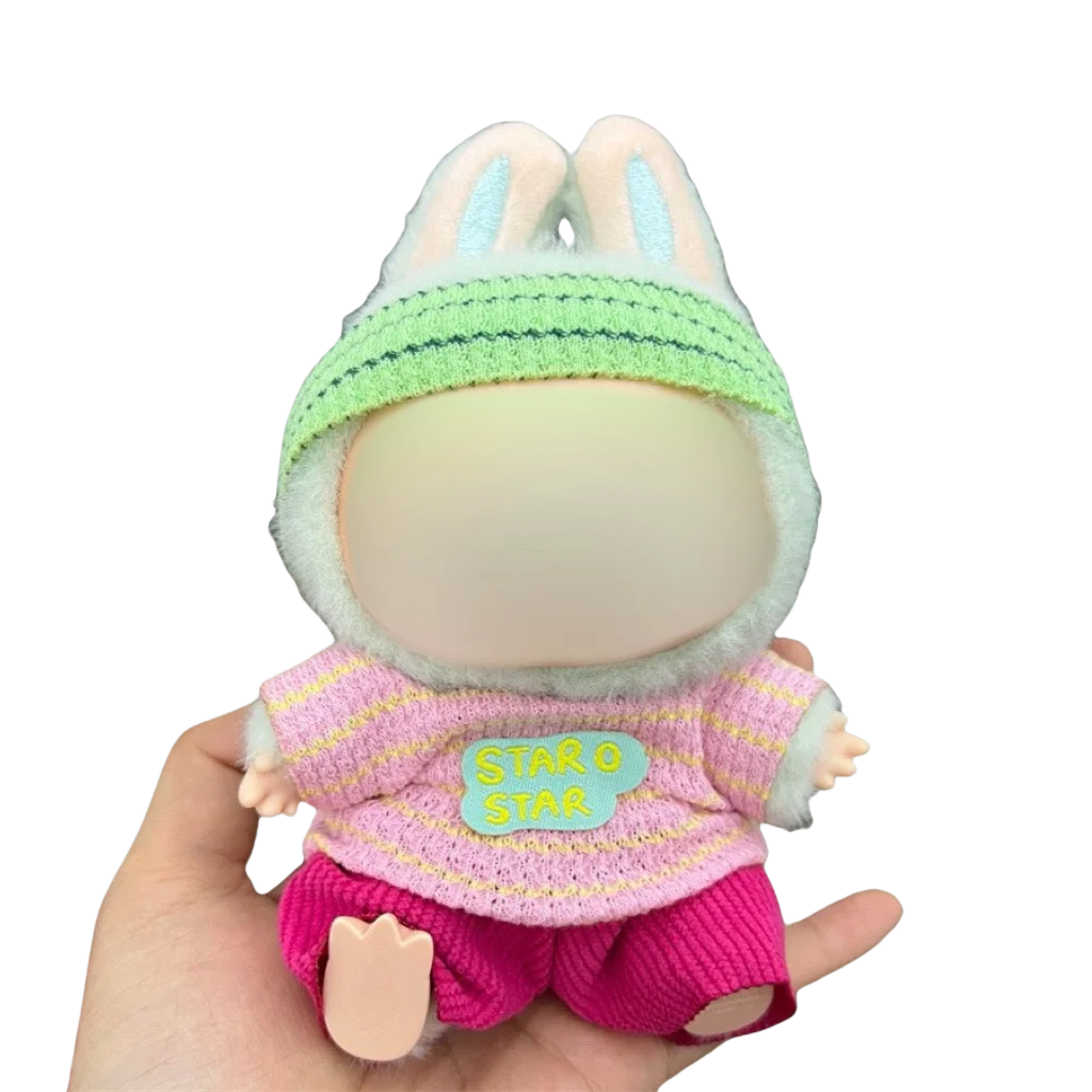 17 ซม.ตุ๊กตาแฟชั่น labubu เสื้อผ้าอุปกรณ์เสริมชุดเหมาะสําหรับเด็กน่ารักตุ๊กตาเสื้อผ้าตุ๊กตาเหมาะสําหรับแฟชั่น