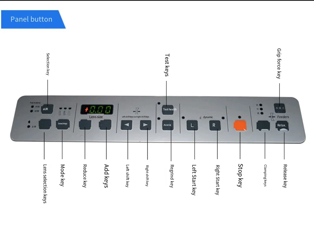 Máquinas automáticas de corte de lentes ópticas SJG-6100 com instrumentos ópticos de garantia de 1 ano