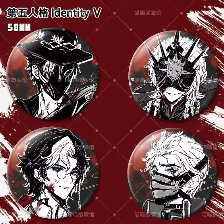 "Quadrima Personalità", Gu Zi 58mm "Joseph Jack The Night Watchman Hermit" distintivo per barra periferica Gu Zi, Quinta Personalità