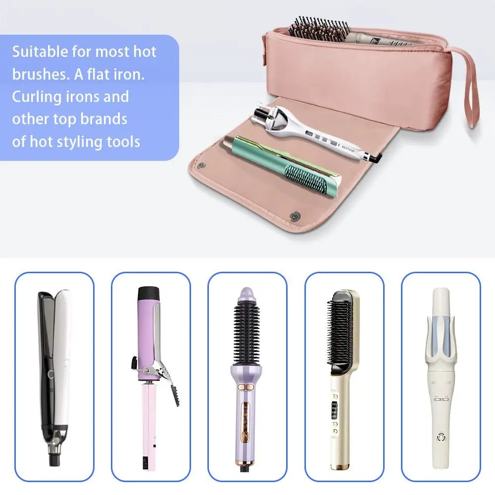 

Waterproof Hair Tools Storage Bag Heat Resistant Mat Dustproof Hair Dryer Carrying Case Large Capacity Protective Cover