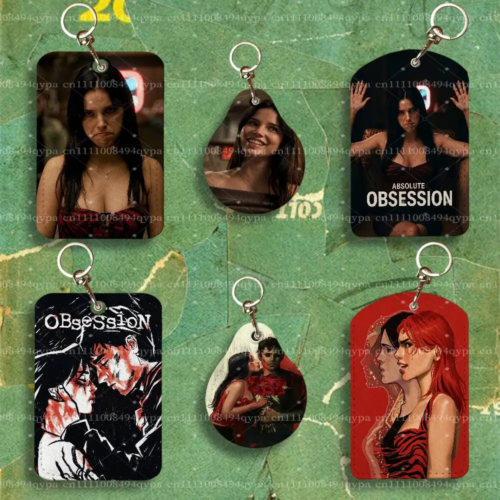 Nikki O-Obsession 2026 Curry Barker Keychain Card Holder Leather Keeps ID Cash Keys Cards for Work School Travel Daily Errands