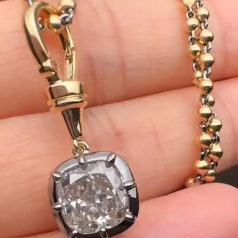 Pirmiana 18K White Gold 2.51ct Lab Grown Diamond Pendent Engagement  for Women