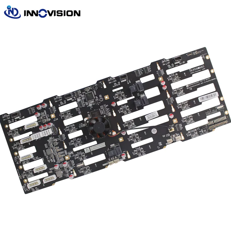 24 ports HDD 12GB Mini SAS expander backplane for our 4U 24Bays hotswap chassis