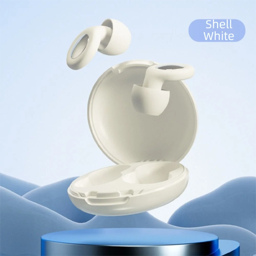 Silicone Material Anti-noise Earplugs Soft Texture Waterproof Feature Noise Cancelling Earplugs Reusable Design Super Soft