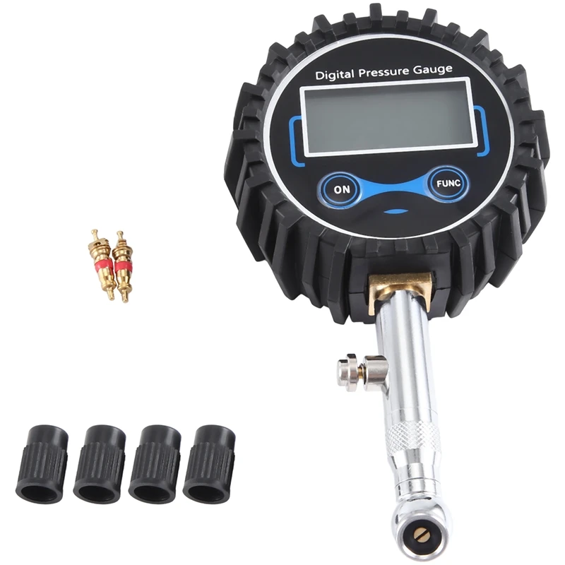 

Digital Tire Pressure Gauge Electronic Tire Pressure Gauge Black Metal For Cars Tire Gauge Heavy-Duty Air Pressure Gauge