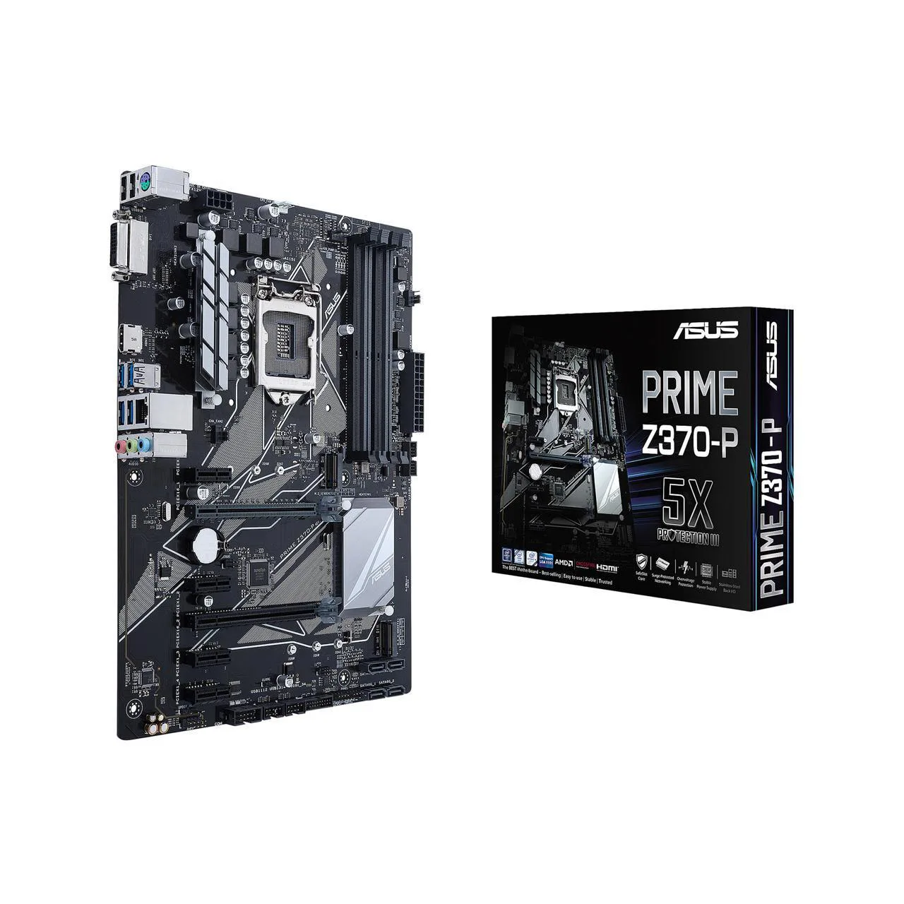 ASUS Prime Z370-P LGA 1151 (300 Series) Intel Z370 HDMI SATA 6Gb/s USB 3.1 ATX Intel Desktop Computer Motherboard Dual Channel