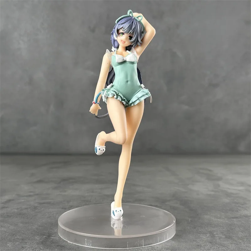 Cute Beautiful Summer Swimwear Girl Luo Tianyi Anime Figure Model Desktop Ornament Decoration Pvc Toy Gift For Kids