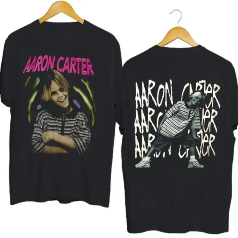 Aaron Carter 90S Style Cotton Black Full Size Classic T Shirt Sg228