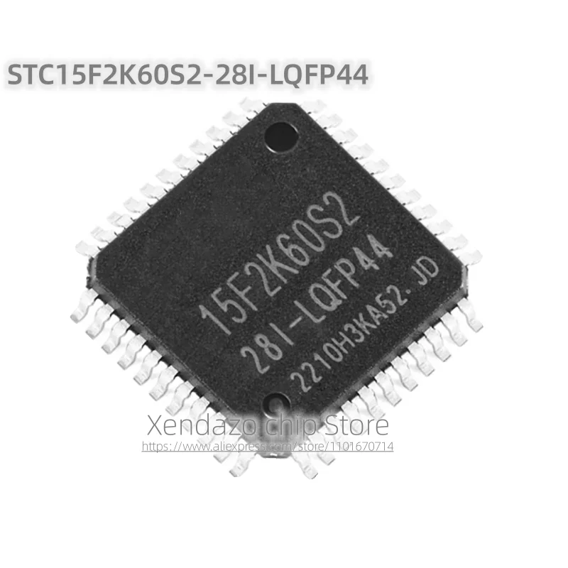 5pcs/lot STC15F2K60S2-28I-LQFP44 15F2K60S2 LQFP-44 package Original genuine Microcontroller chip