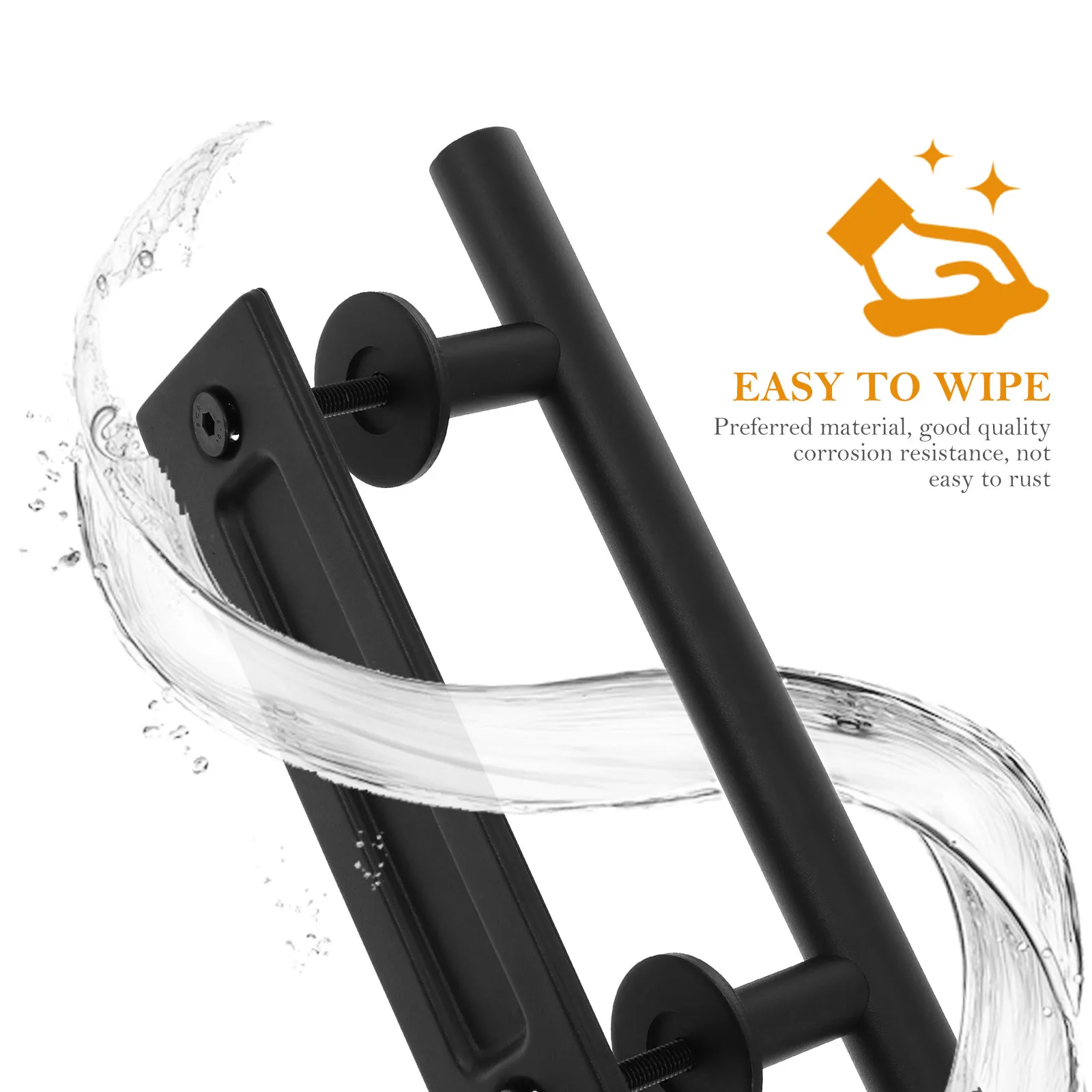 

Комплект из 1 шт.: Устойчивая к ржавчине круглая дверная ручка-скоба простого дизайна для раздвижных дверей сараев, гаражей, складов, зернохранилищ, шкафов, стальных тумб