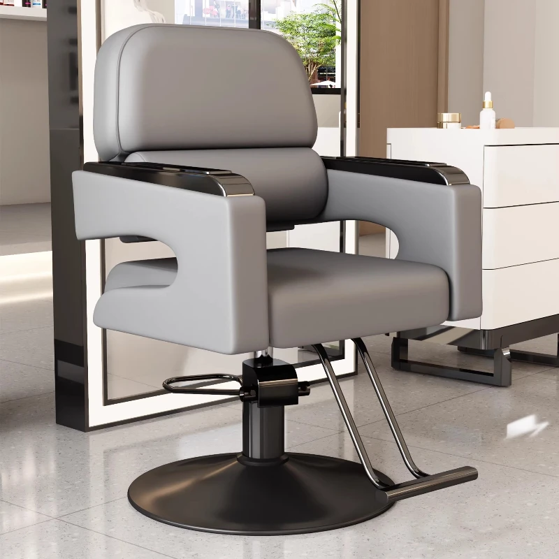 كراسي حلاقة تجميلية إبداعية فاخرة على الطراز الحديث كراسي صالون بسيطة موفرة للمساحة أثاث صالون Friseurstuhl الإيطالي