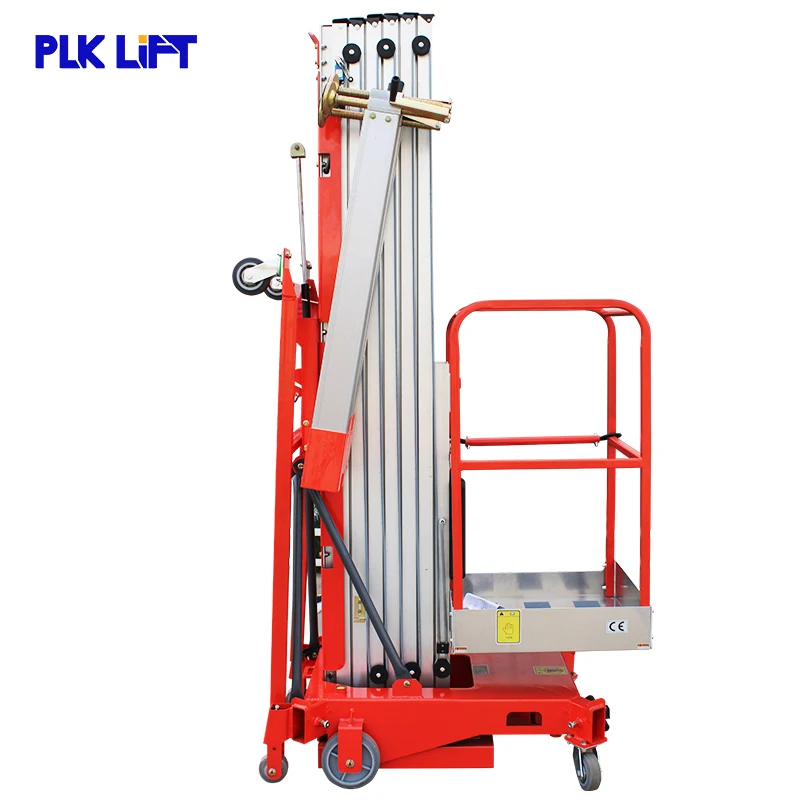4m 6m 7m 8m 10m 11m อุปกรณ์ยกอลูมิเนียมอัลลอยด์แพลตฟอร์มการทํางาน Lift