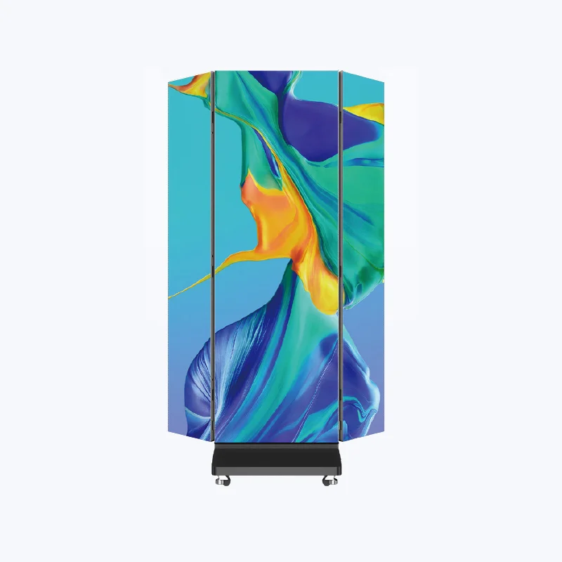 High Quality Indoor Digital HD Trifold Poster LED Display P2.5 Stand LED Screen for Events