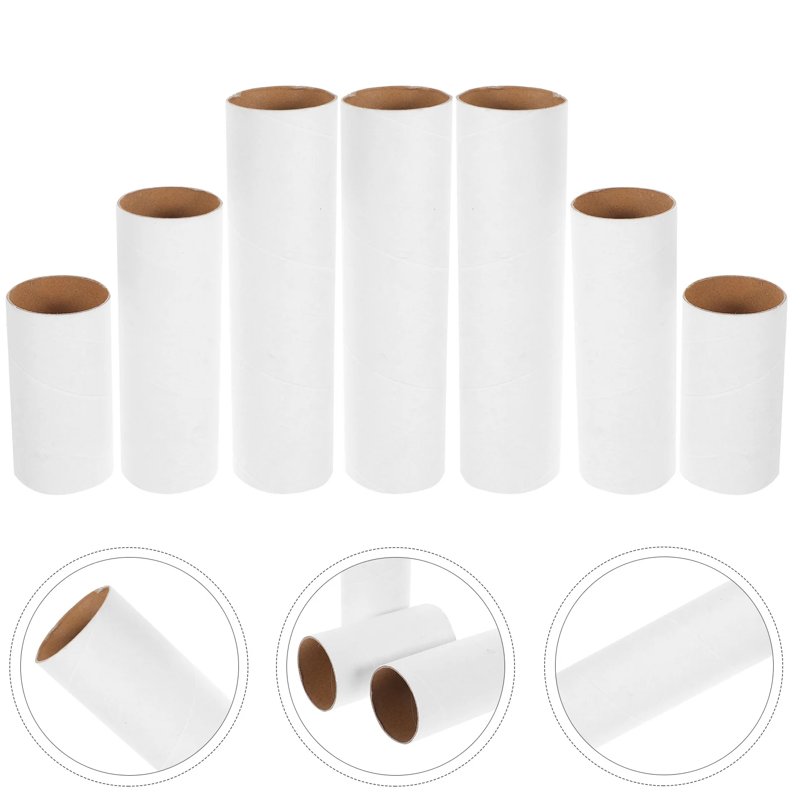 18 قطعة أنابيب ورقية مستديرة DIY بها بنفسك الحرف اليدوية مشاريع الرياح الرنين لفات من الورق المقوى الأنشطة الفنية رياض الأطفال التعلم الإبداعي