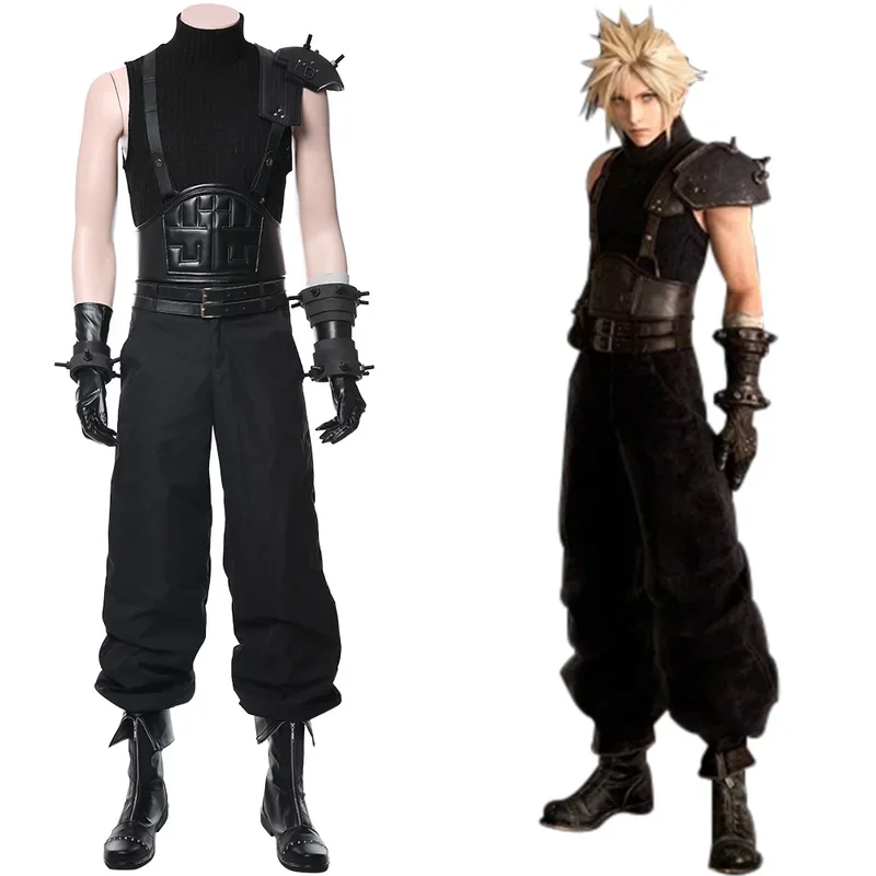 (In stock) Final Fantasy VII 7 Cosplay Cloud Strife cosplay costume full suit Halloween party cosplay costume