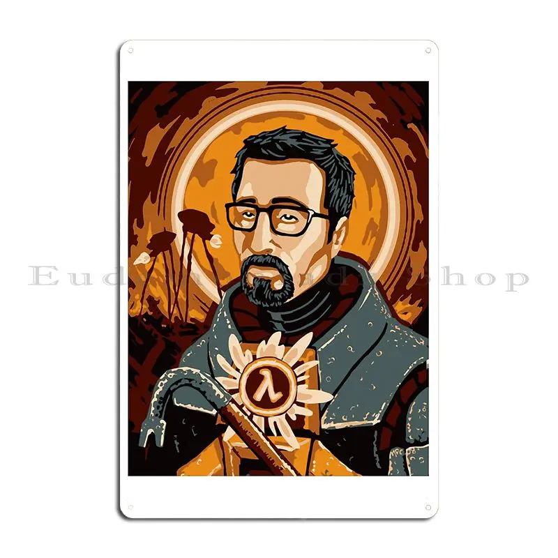 Gordon Free Man Savior Of Half Life Metal Sign Decoration Create Club Wall Decor Garage Tin Sign Poster