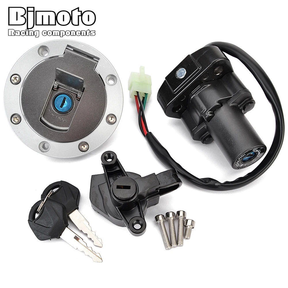 Motorcycle Fuel Gas Cap Ignition Switch Seat Lock with Key Kit For Yamaha XJR1300 1999 XJR1200 1995-1998  XJR400 1993-1999