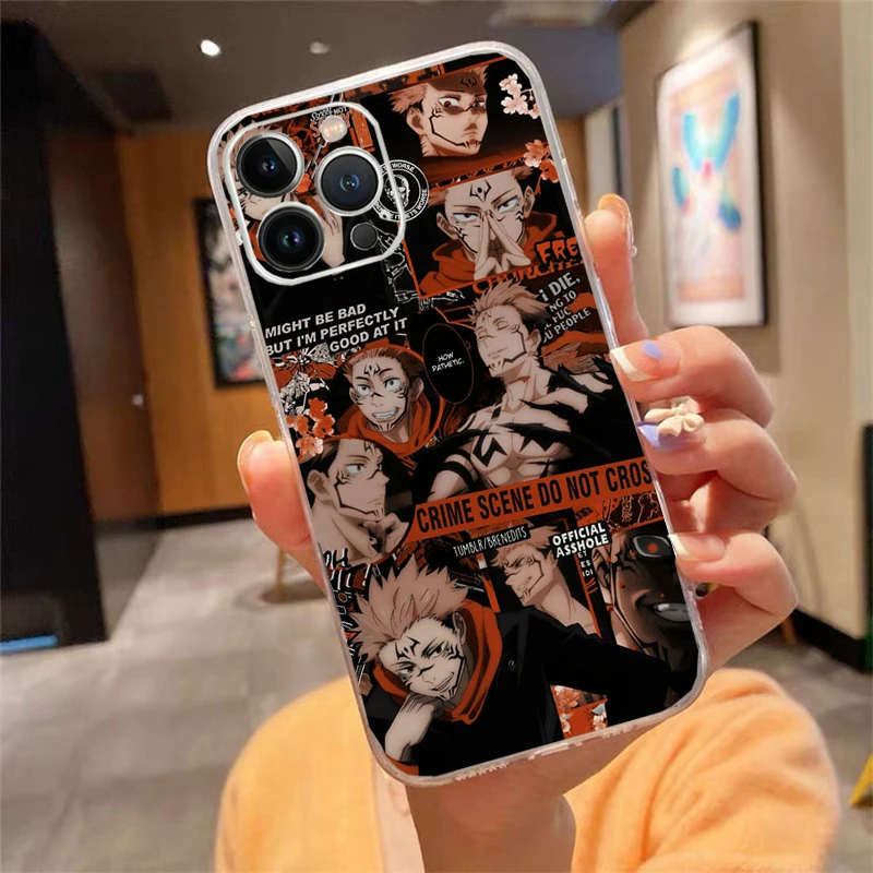 

Phone Case For iphone 17 Pro Max Air 16 15 14 13 Pro Max 15 16 Pro 15Plus Jujutsu Kaisen Ryomen Sukuna
