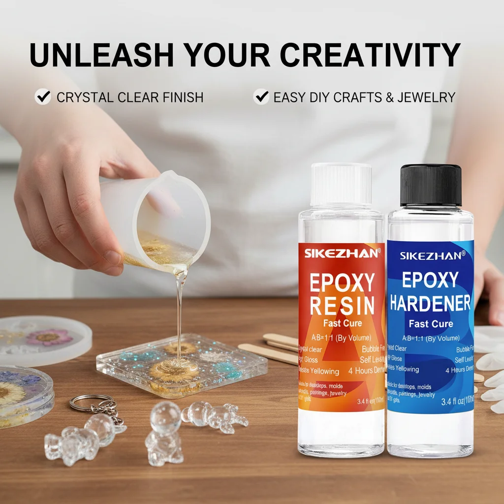 Crystal Clear Epoxy Resin Set - Resin Art Mold review and price