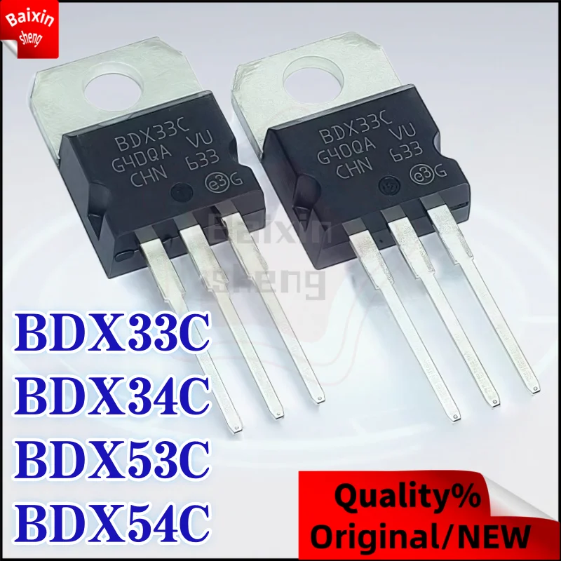 

10, оригинал, BDX33C BDX34C BDX53C BDX54C TO-220 BDX33 BDX34 BDX53 BDX54 Транзистор Дарлингтона, несколько моделей, выбор количества