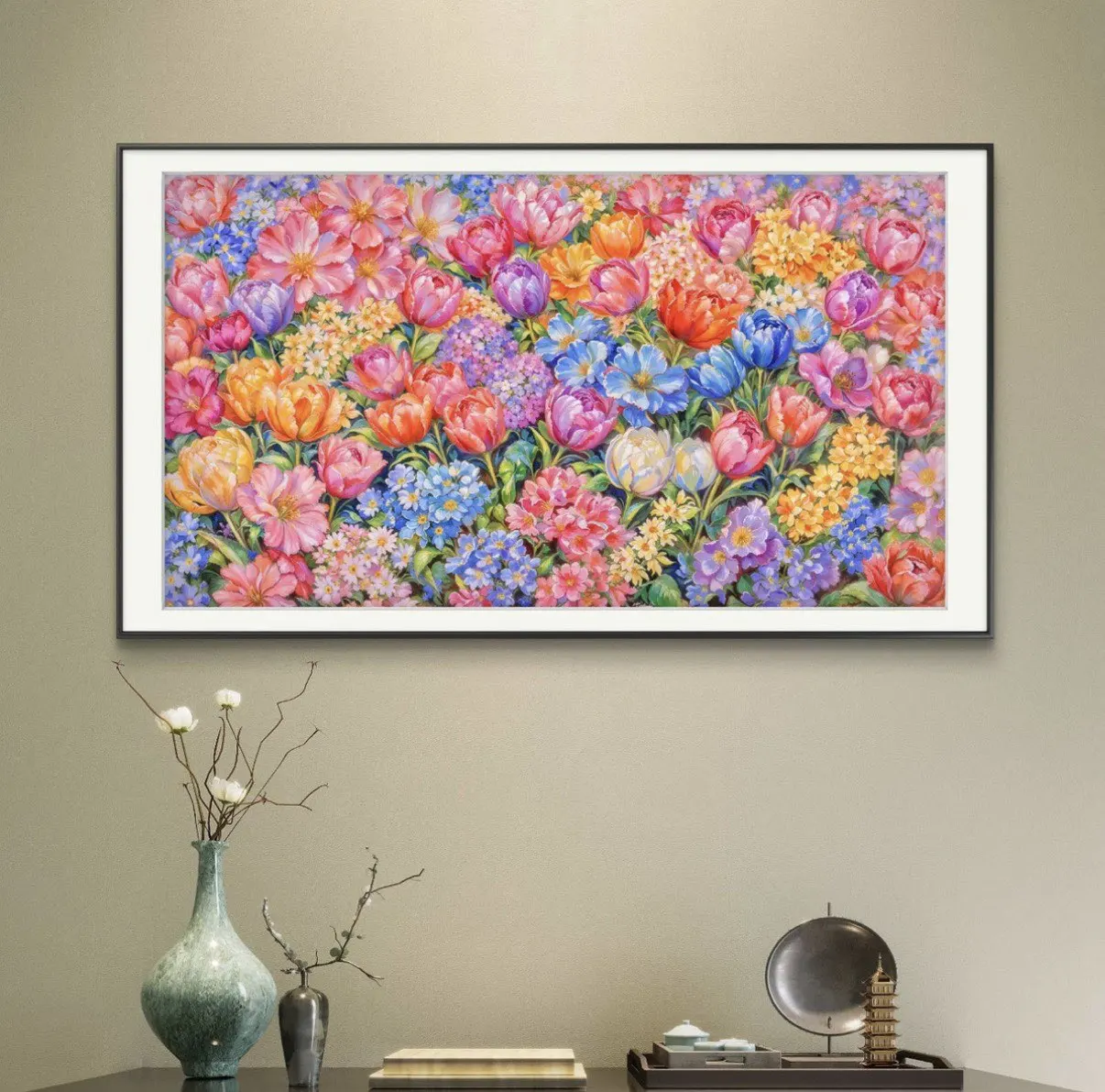 

Набор для вышивания крестиком 14CT/9CT с цветочными узорами в китайском стиле, наборы для рукоделия, декор для дома, поделки своими руками