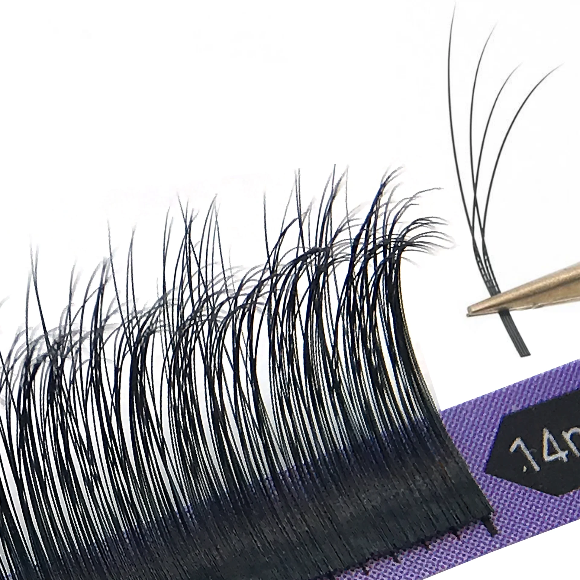 Rzęsy 5D wielowarstwowe, puszyste rzęsy, naturalne rzęsy, ręcznie robione duże kwiaty, pojedyncze trójwymiarowe rzęsy.