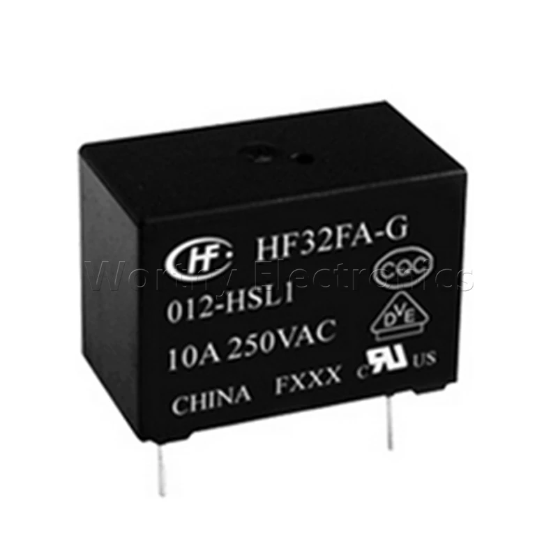 Miễn Phí Vận Chuyển 10 Cái/lốc Chất Lượng Cao Điều Khiển Relay Tiếp HF32FA-G-024-HL2 24V HF32FA-G-012-HSL1 12V 10A 4PIN