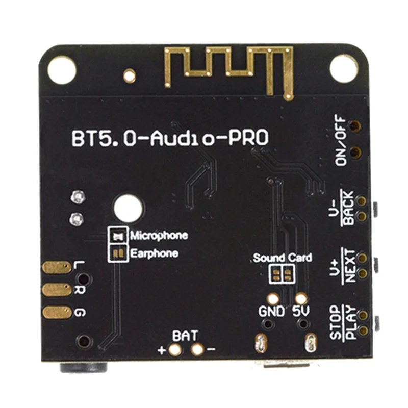 BT5.0 PRO Audio Module MP3 Audio Decoder Board with Mic Lossless Car Speaker Audio Amplifier Board DIY Audio Receiver