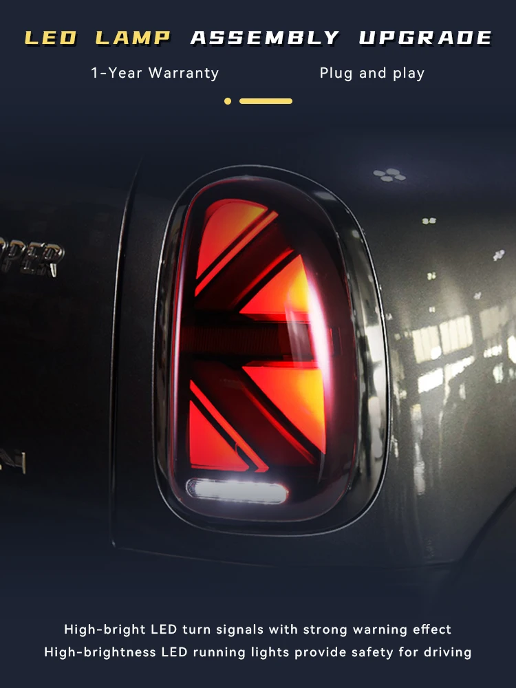 A Pair of Taillight For BMW MINI Countryman R60 2011-2016 Exterior Rear Lamp LED DRL Assembly Auto Modified Tool Car Accessories