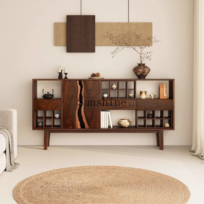 

Wabi Sand Wind Solid Wood Bogu Rack Tea Set Display Storage Rack